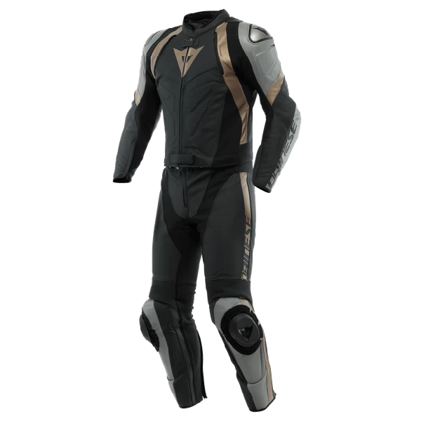 Dainese Avro 4 Leather 2-P Suit Black/Charcoal-Gray/Tibe 1 Dainese Avro 4 Leather 2-P Suit Black/Charcoal-Gray/Tibe