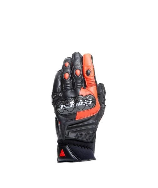 Dainese Carbon 4 Short Gloves Black-Fluo-Red 1 Dainese Carbon 4 Short Gloves Black-Fluo-Red