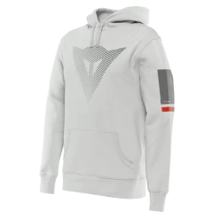 Dainese Fade Hoodie Glacier-Gray/Dark-Gray/Red