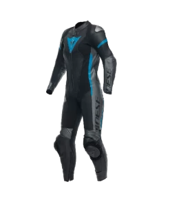 Dainese Grobnik Lady Leather 1PC Suit Perf. Black/Anthracite/Teal