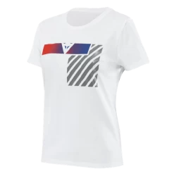 Dainese Illusion Lady T-Shirt White/Dark-Gray/Red
