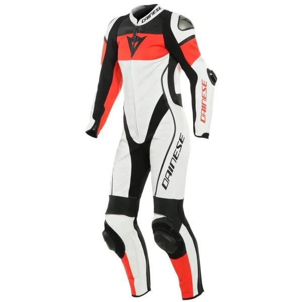 Dainese Imatra Lady Leather 1-PC Suit Perf. White/Fluo-Red/Black 1 Dainese Imatra Lady Leather 1-PC Suit Perf. White/Fluo-Red/Black
