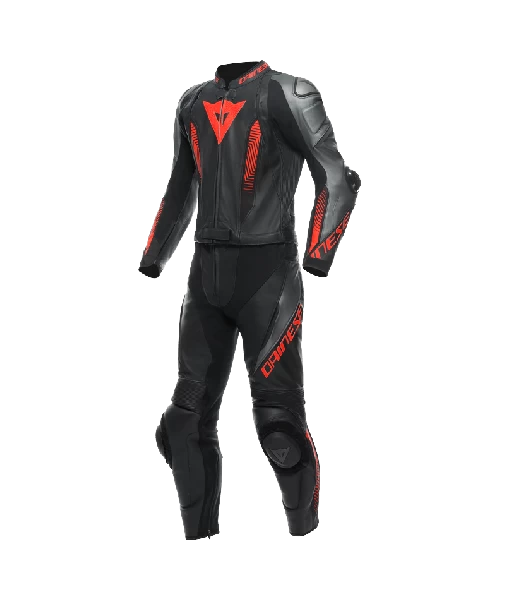 Dainese Laguna Seca 5 2PCS Leather Suit Black/Anthracite/Fluo-Red 1 Dainese Laguna Seca 5 2PCS Leather Suit Black/Anthracite/Fluo-Red