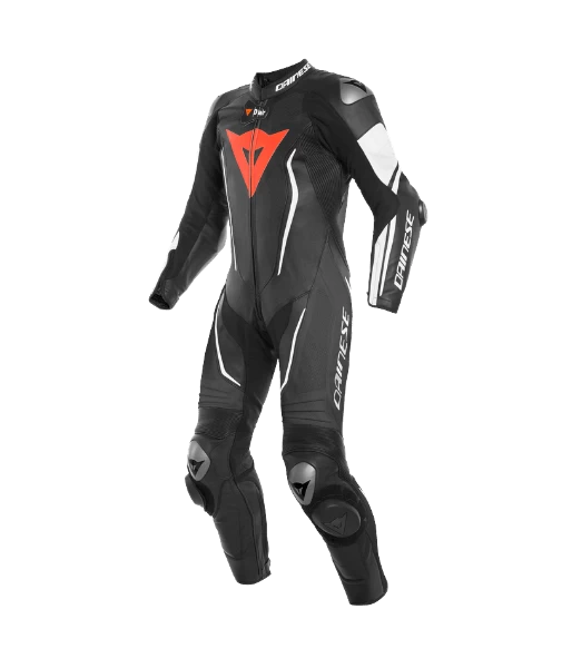 Dainese Misano 2 D-Air Perf. 1-P Suit Black-Black-White 1 Dainese Misano 2 D-Air Perf. 1-P Suit Black-Black-White