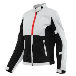 Dainese Risoluta Air Tex Lady Jacket Glacier-Gray Lava-Red