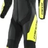 Dainese VR46 Tavullia Leather 1-PC Suit Perf. Black Yellow