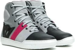 Dainese York Air Lady Shoes Light-Gray/Coral