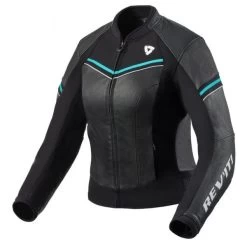 Revit Meridian Ladies Jacket Black-Turquoise