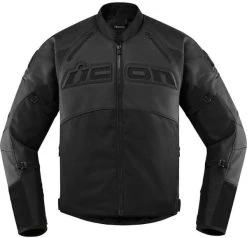 Icon Contra2 Leather Jacket Stealth
