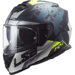 LS2 Storm Sprinter Black Silver Cobalt